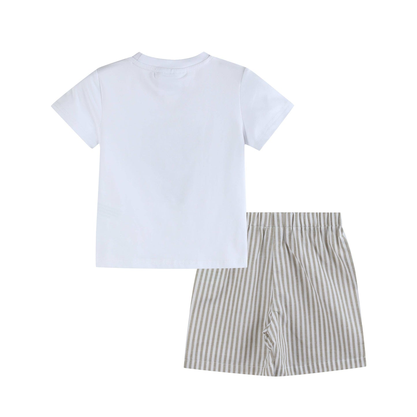 Big Mouth Bass Striped Shorts Set