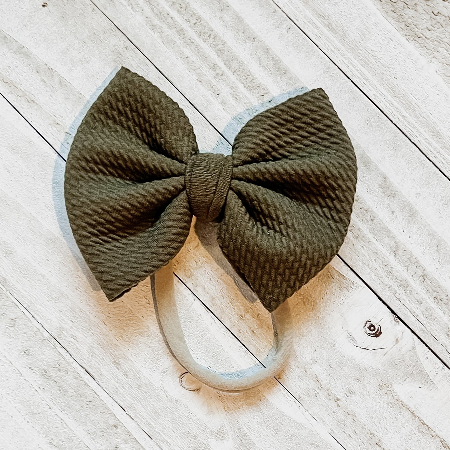 Mini Nylon Bow Stretchy Headband