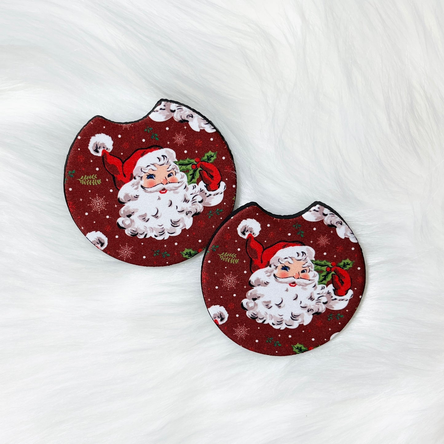 Santa Car Coasters