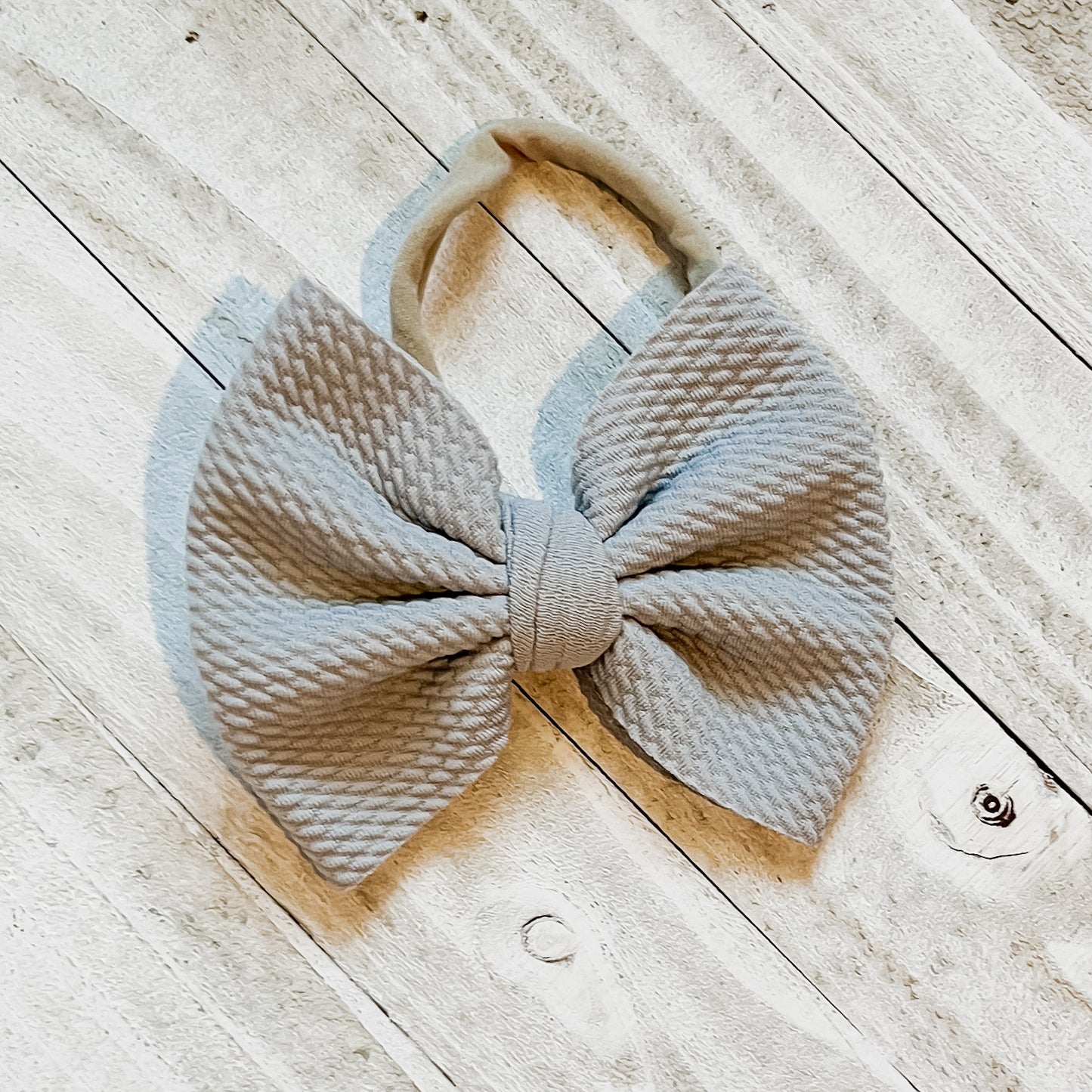 Mini Nylon Bow Stretchy Headband