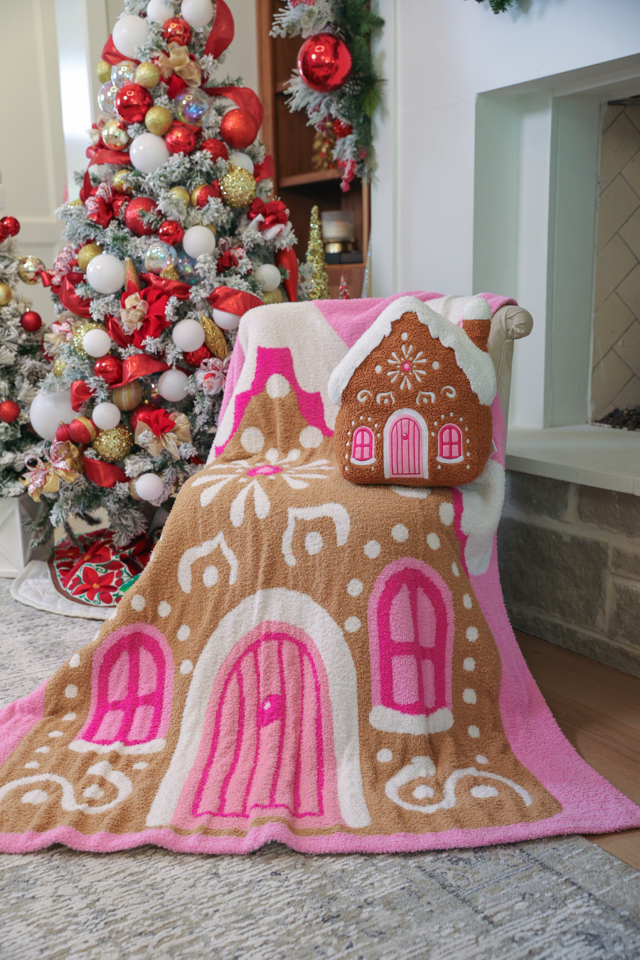 The Whimsical Gingerbread House Blanket