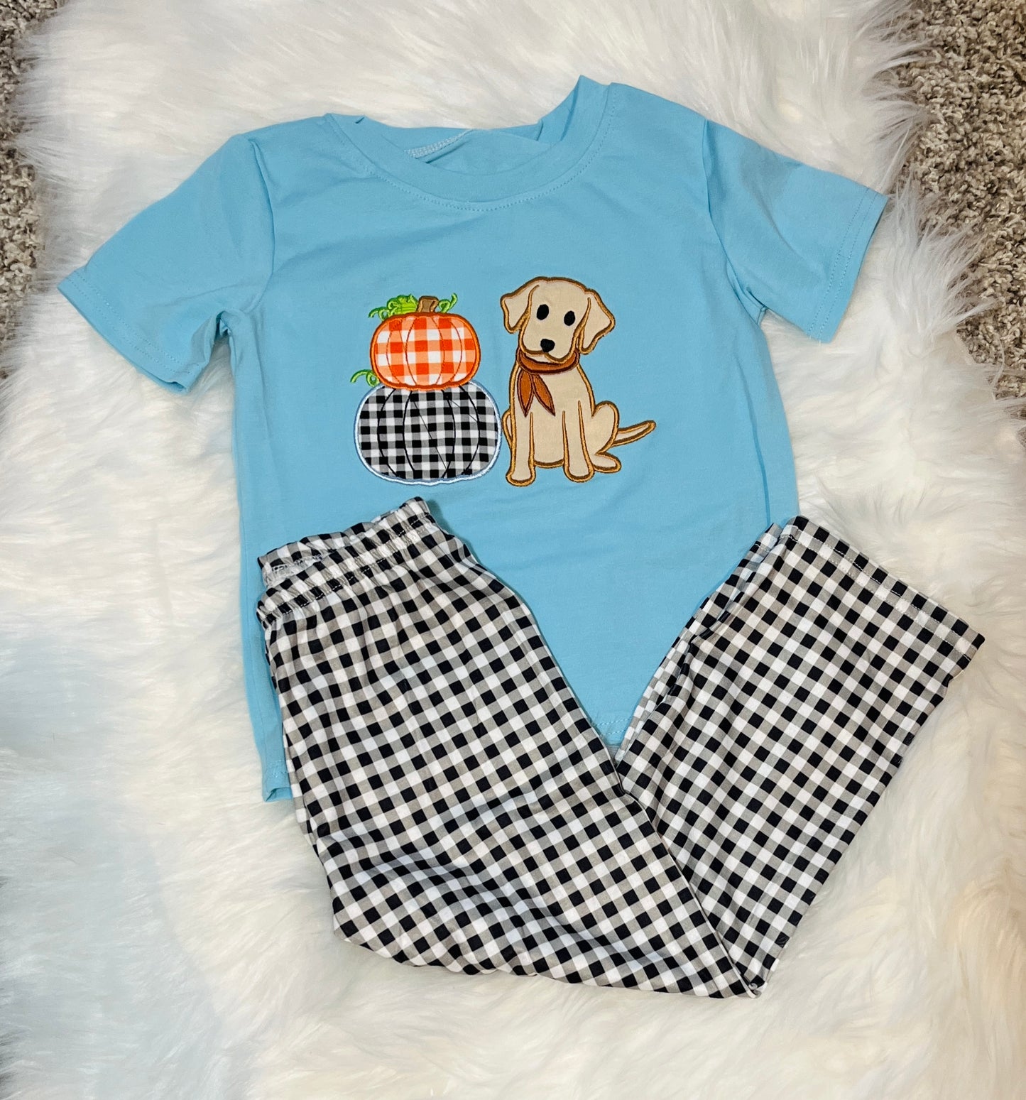 Puppies & Pumpkins Boys Pants Set