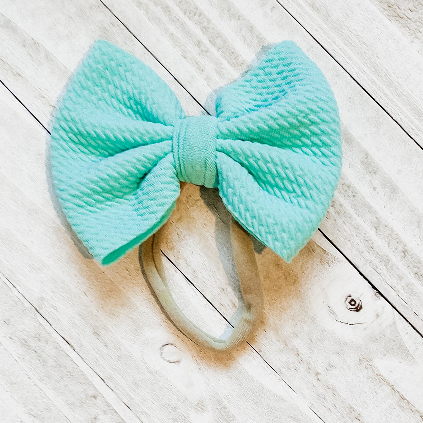 Mini Nylon Bow Stretchy Headband