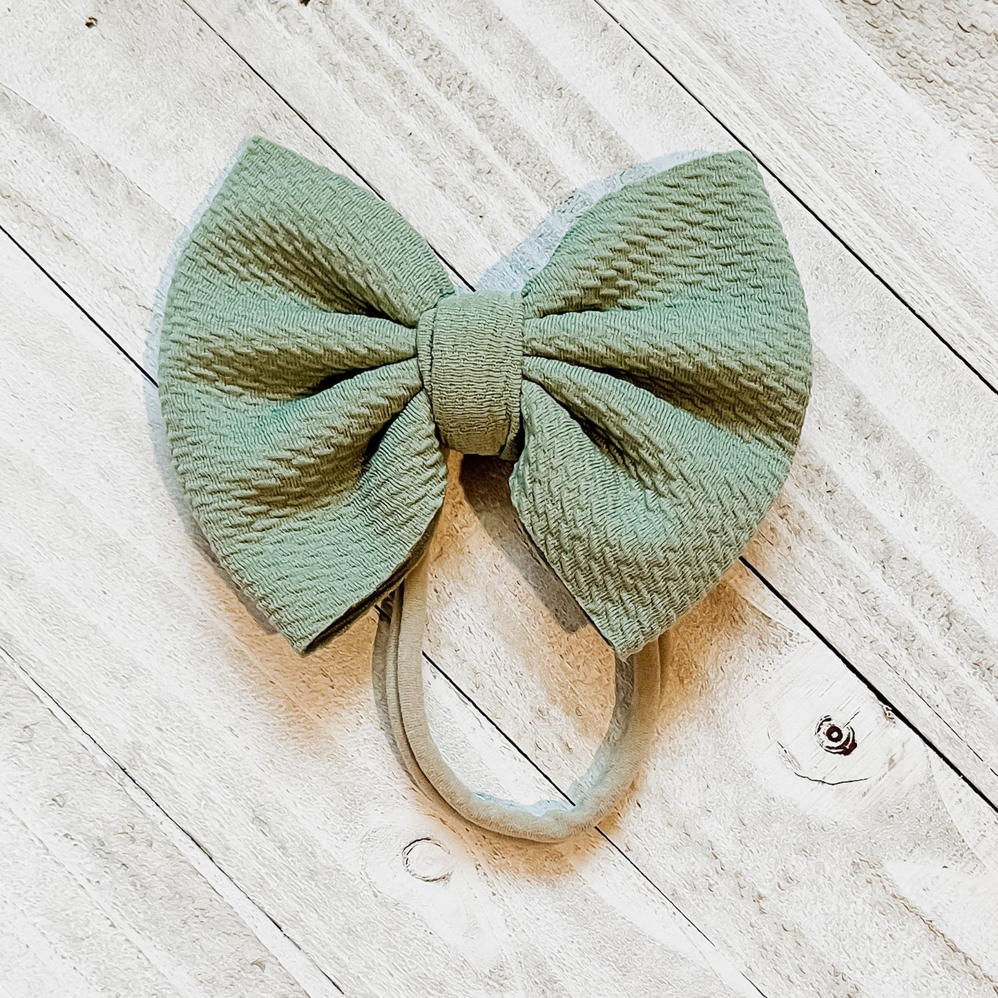 Mini Nylon Bow Stretchy Headband