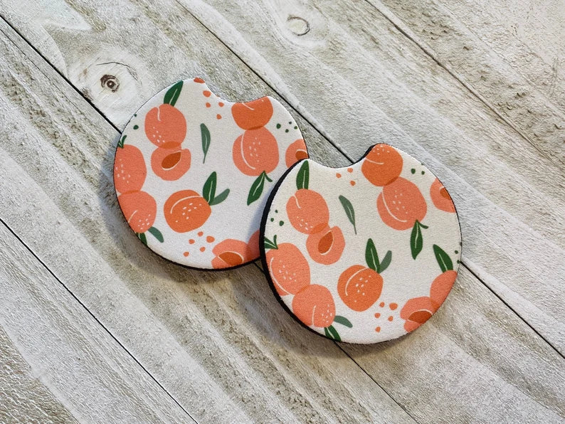 Sweet like Peaches Car Coasters