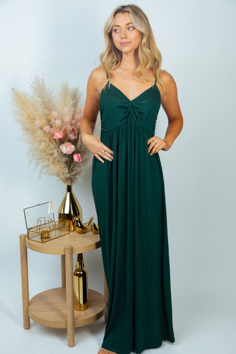 Long Hunter Green Dress