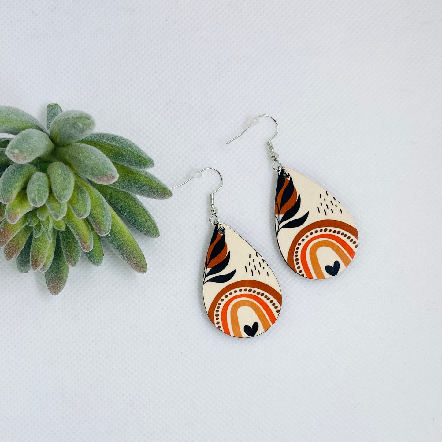 Terracotta Tranquility Teardrop Earrings