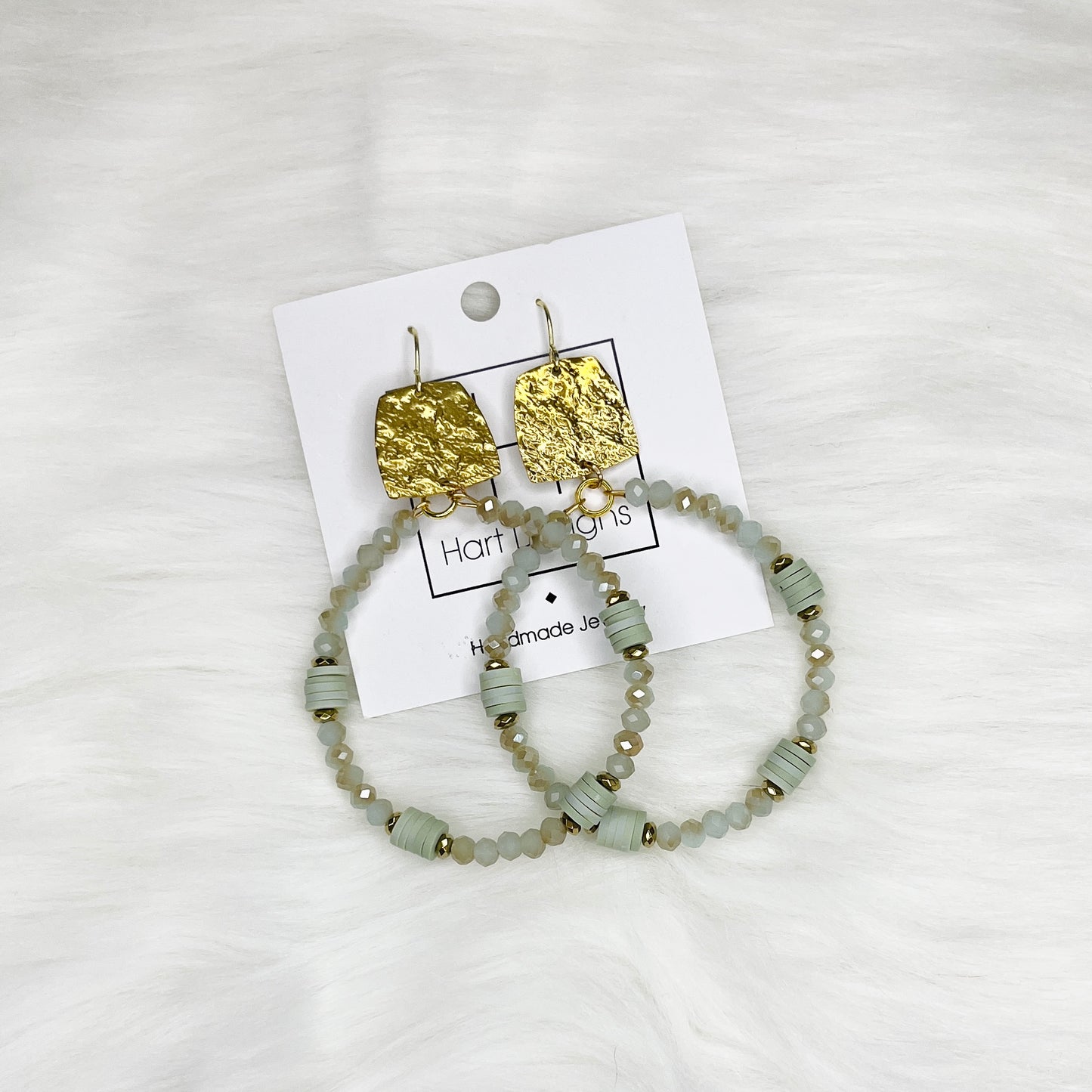 HD Sage Hoop Earrings