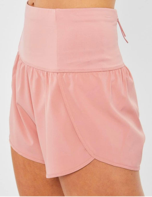 Zipper Pocket Active Wear Shorts