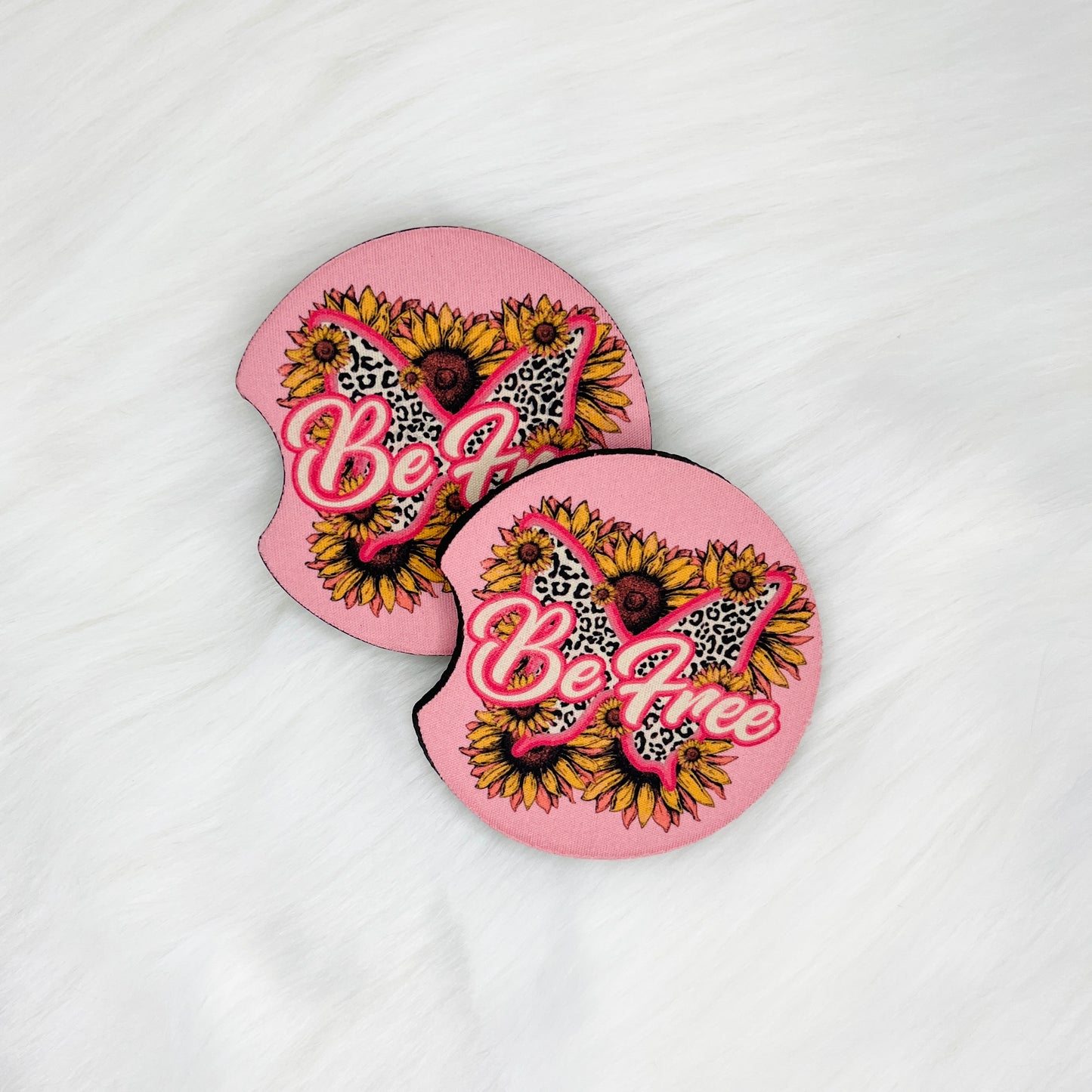 Be Free Butterfly Car Coasters