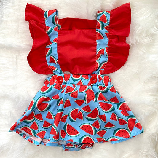 Watermelon Bow Back Dress