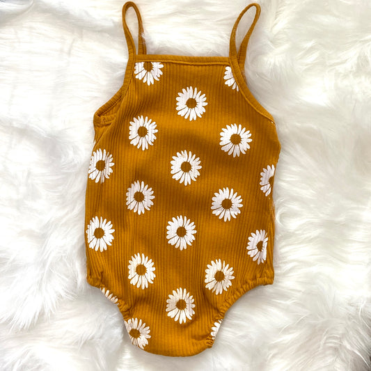 Brown Daisy Onesie