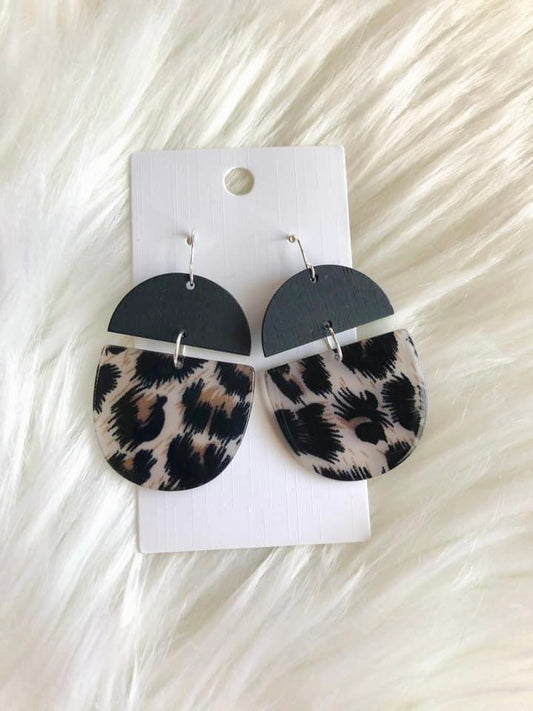 Acrylic Leopard Earrings