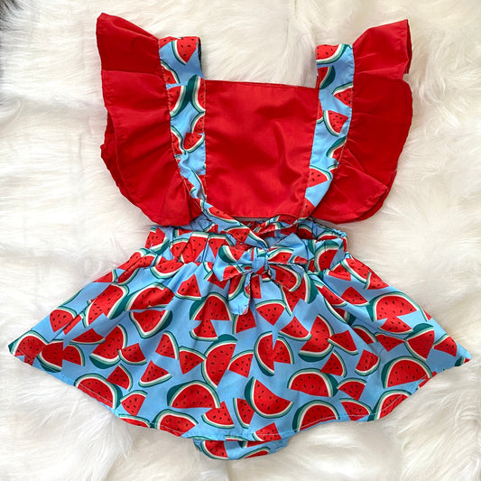 Watermelon Bow Back Dress