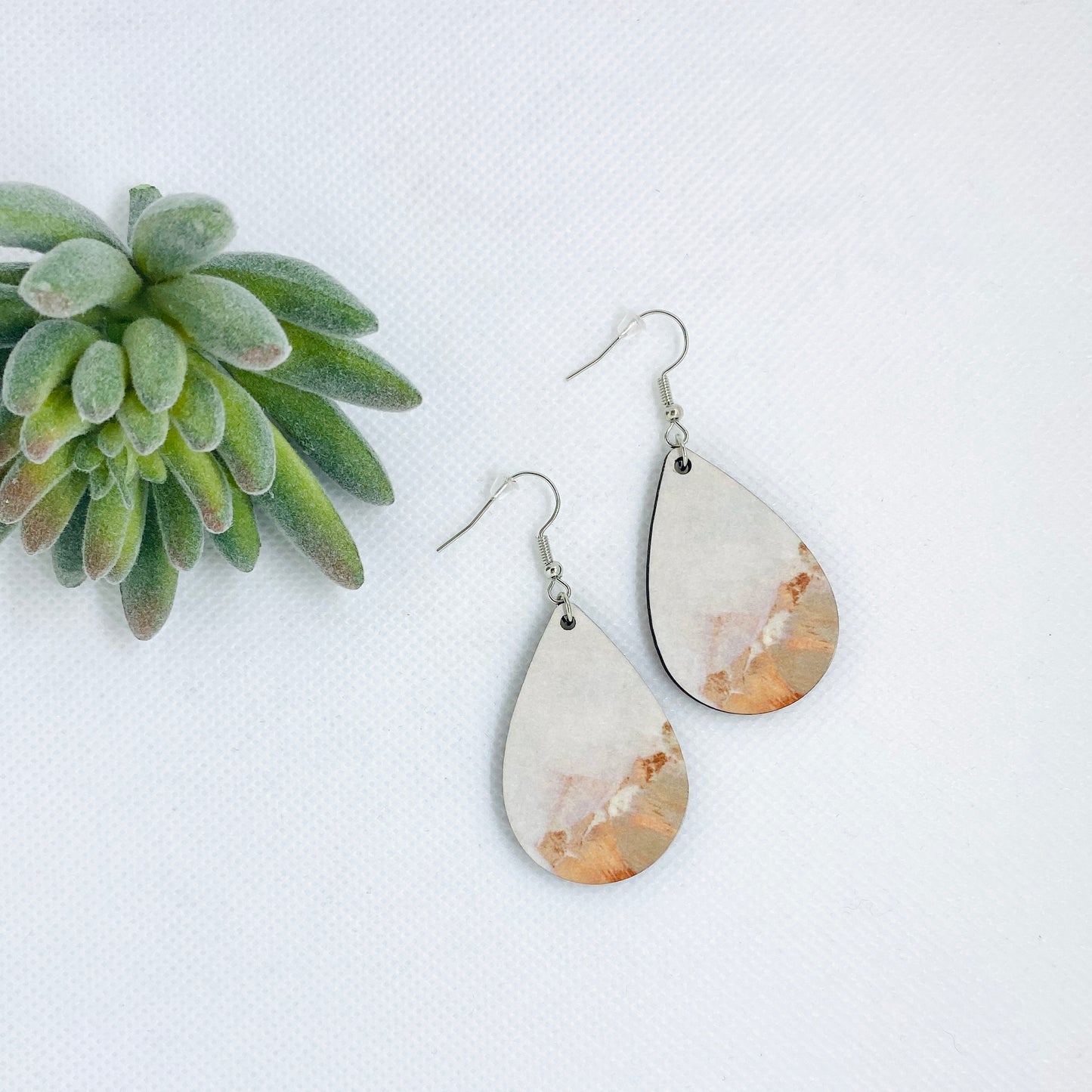 Brushed Boho Teardrop Earrings