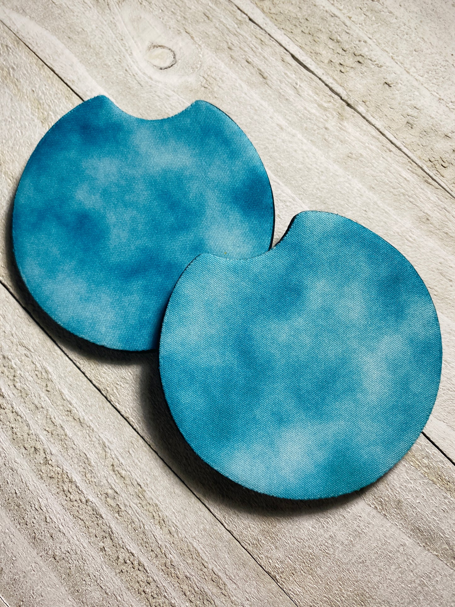 Mottled Blue Car Coasters