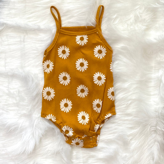 Brown Daisy Onesie