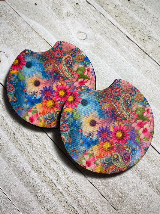 Colorful Fairyland Car Coasters