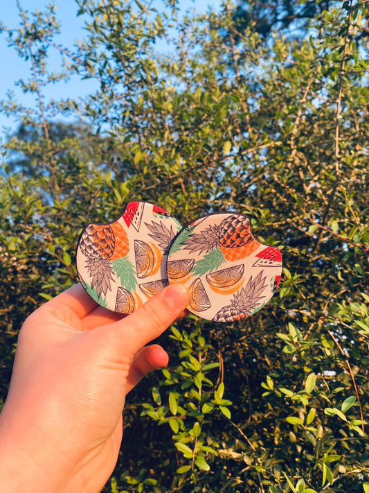 Summer Citrus Car Coasters