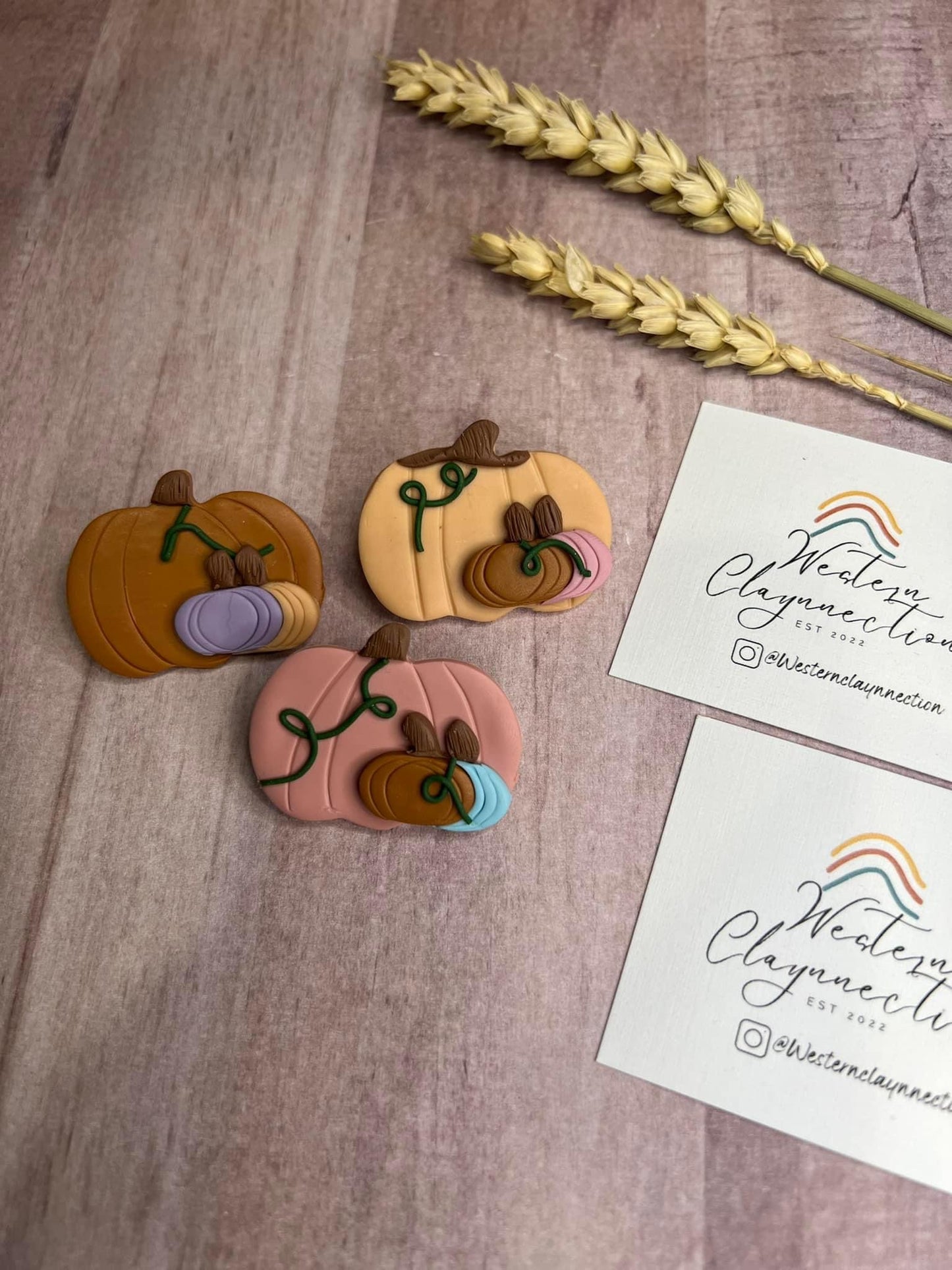 Pumpkin Patch Clay Earrings