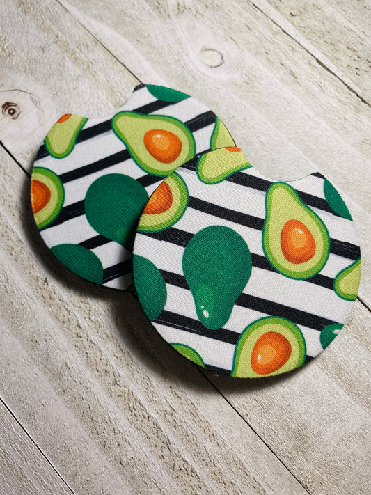 Avocado Abundance Car Coasters