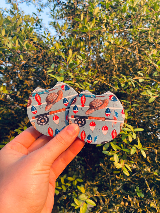 Gone Fishin’ Car Coasters