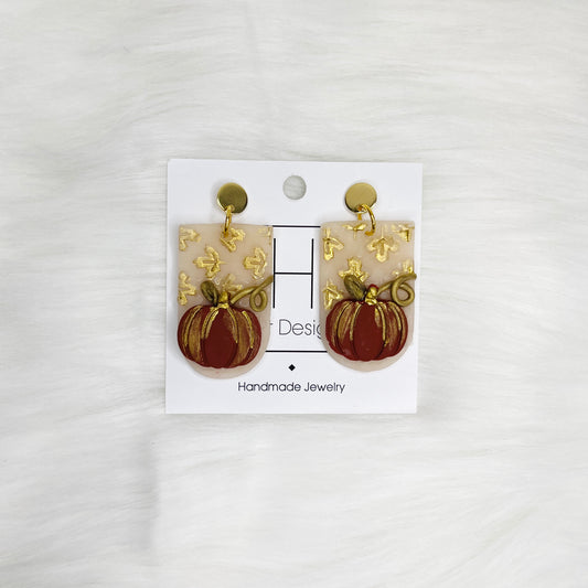 HD Precious Pumpkin Cream Earrings