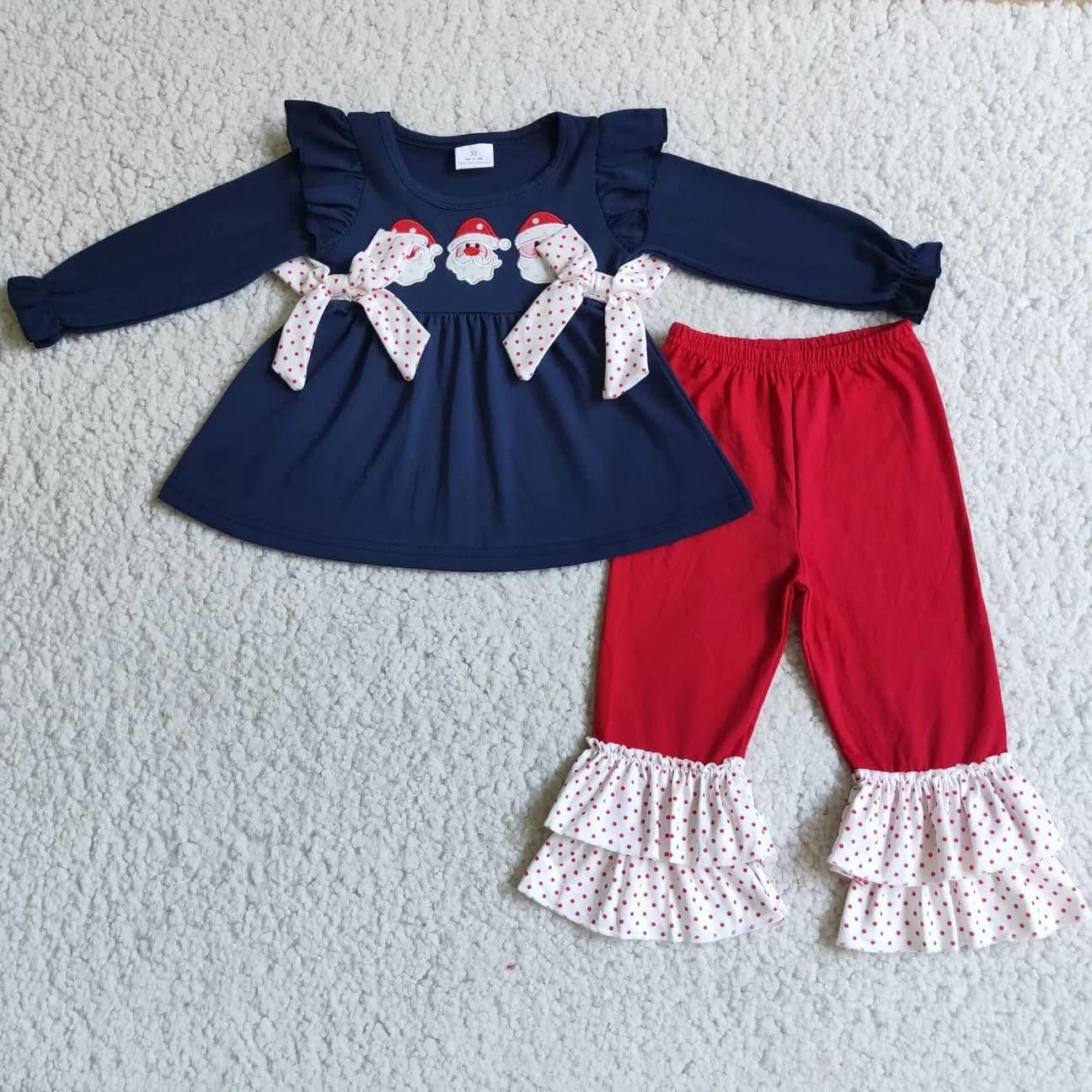 Santa Peplum Set